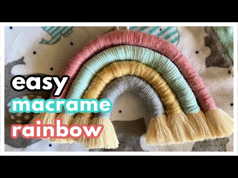 Macrame Semi Circle Wall Hanging Tutorial 