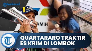 Momen Fabio Quartararo Traktir Es Krim Anak-anak di Lombok setelah Podium Kedua di Mandalika