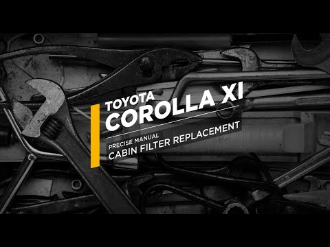 HOW TO REPLACE A WIX FILTERS CABIN FILTER | Toyota Corolla XI - WP9291