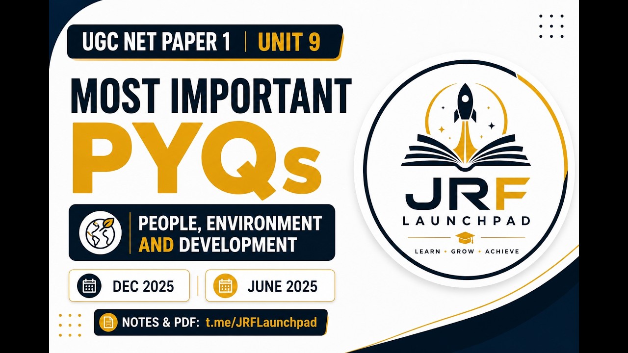 Most Important PYQs Unit 9 - UGC NET Paper 1