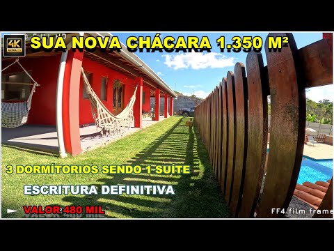 (L163)😱 Olha Essa Chácara!1.350m² • 3 Quartos • Aceita Permuta , $ 480 mil ibiúna sp
