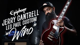 Video thumbnail for Epiphone Jerry Cantrell "Wino" Les Paul Custom Electric Guitar Sound Demo by Rhythm & Beard