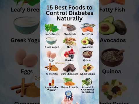 15 Best Foods to Control Diabetes Naturally 🍳🥦 | Blood Sugar Friendly #shorts #healthyfood #diabetes