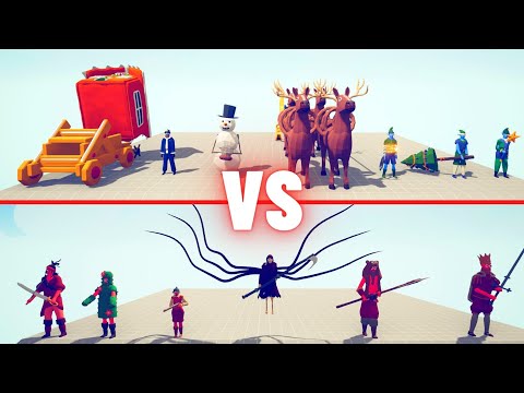 HOLIDAY TEAM vs ALL FACTIONS TEAM TOURNAMENT - Totally Accurate Battle Simulator - TABS