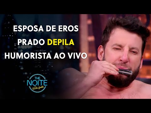 Giovanna Prado arrancou todos os pelos do marido Eros Prado | The Noite (03/08/23)