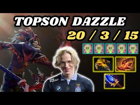 🔥 TOPSON Dazzle Midlane Highlights 20 KILLS Godlike 🔥 Poison Touch Insane DPS - Dota 2