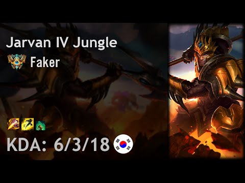 Jarvan IV Jungle vs Graves - Faker - KR Challenger Patch 6.18