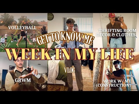 A WEEK IN MY LIFE (room remodel,thrifting,construction,grwm,new coffee machine)