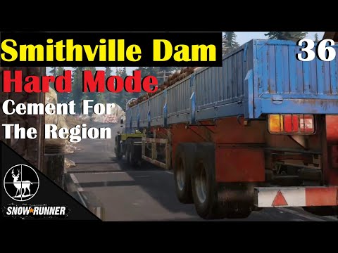 Cement For The Region ⚠️ SnowRunner Hard Mode ⚠️ Michigan Contracts