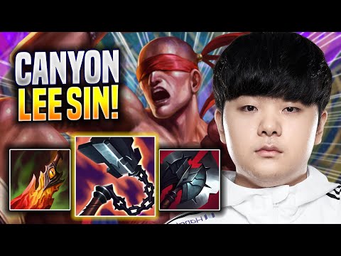 CANYON INTENSE GAME WITH LEE SIN! - DK Canyon Plays Lee Sin JUNGLE vs Poppy! | Preseason 2023