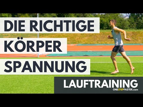 Lauftipp und Lauf-ABC: Ohne die richtige Körperspannung nutzt der beste Laufstil nichts.