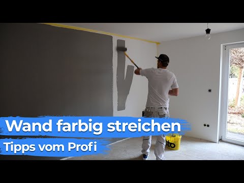 Wand perfekt FARBIG streichen - Tipps zum selbst machen