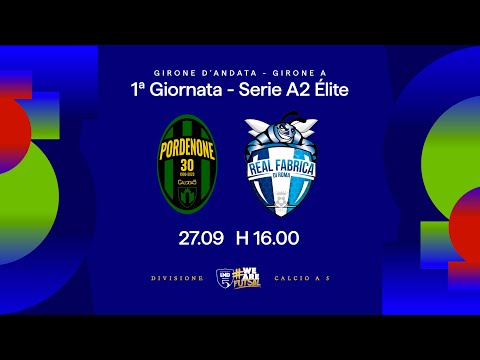 Pordenone-Real Fabrica 6-6 | 1ª giornata | Serie A2 Élite 2025/2026 - Girone A
