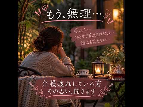 介護、もう無理…そのつらい気持ちをお聴きします イメージ1
