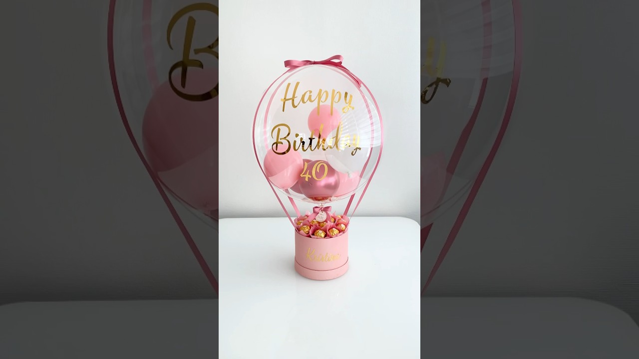 DIY Bobo Balloon with chocolate | Best Birthday Gift #shorts #gift #birthday #diy #هدايا #handmade