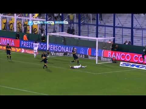 Ferreyra se lo pierde con el arco solo. Vélez 0 Boca 1. Torneo Inicial 2012. Fecha 16. FPT.