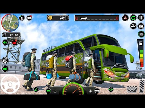 Indian Army Coach Bus Driving: Offroad Driving Games 3D 2024 Android Gameplay