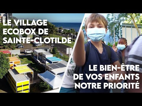 Dionycité | Le village Ecobox de Sainte-Clotilde / Le bien-être de vos enfants, notre priorité