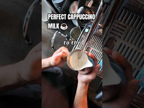 This is how you steam PERFECT milk for your cappuccino ☕️👌 #barista #homebarista #espressomachine