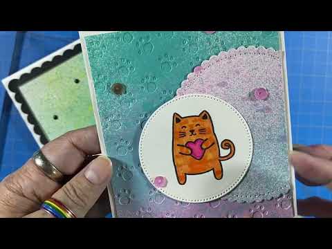 August Embossing Folder Friday Hop - Just Because The Theme Is Animals Doesn’t Mean I’m Doing Cats