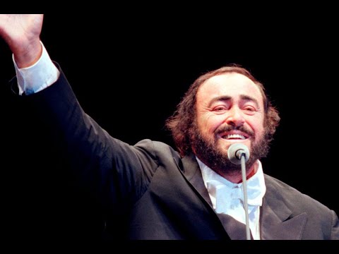 Luciano Pavarotti sings, 'Santa Lucia Luntana'.