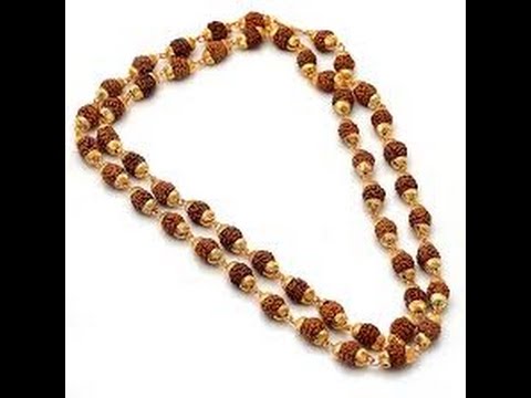 Rudraksha gold mala