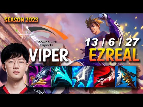 HLE Viper EZREAL vs VARUS ADC - KR Ranked