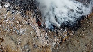 Пожар пламна в една от клетките на Регионалното депо в Кърджали, гъст дим обхвана близките села