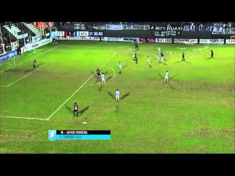 Gol de Ferreira. Central Córdoba 1- Atl. Tucumán 2. B Nacional 2015. FPT.