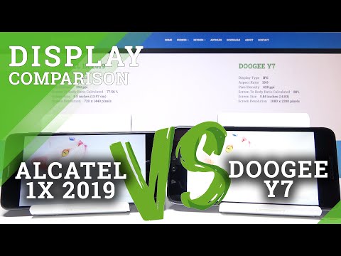 DOOGEE Y7 vs ALCATEL 1X 2019 - Screen TEST | Display Comparison