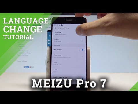How to Change Language on MEIZU Pro 7 - Set Up Language |HardReset.Info