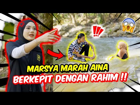 MARSYA MARAH AINA BERKEPIT DENGAN RAHIM !! - MANDI AIR TERJUN !