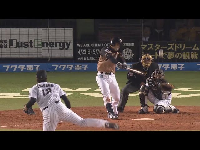 【5回表】勝負強さ、キラリ!! ファイターズ・近藤の勝ち越しタイムリー2ベース!! 2017/4/4 M-F