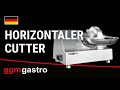 Commercial horizontal cutter - 10 litres - 750 W - 230 V - 1450 rpm