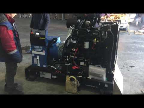 Тестовый запуск ДГУ SDMO J66 перед отгрузкой Заказчику