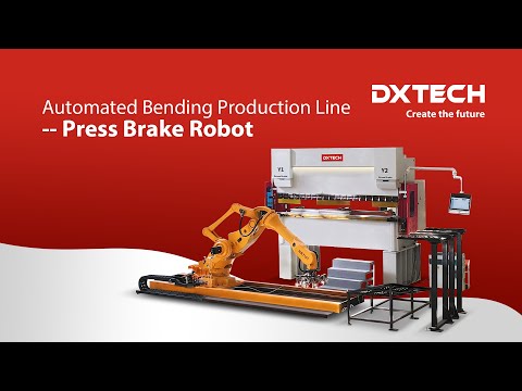DXTECH High-Efficiency Automatic Sheet Metal Press Brake Bending Machine with 6-Axis Robot