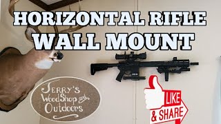 HORIZONTAL RIFLE WALL MOUNT