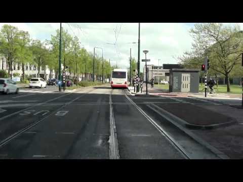 Cab ride bus; Veolia lijn 51: omleiding Delft-Rijswijk+busbaan Rijswijk (vv) (10x versneld)