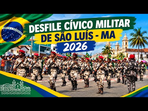 Desfile Cívico Militar de São Luís - MA 2026 - Desfile de 7 de Setembro