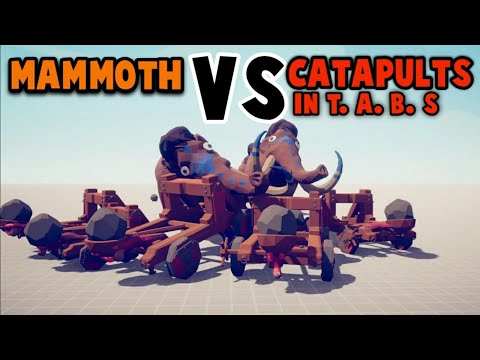 Mammoth VS Catapult in totally accurate battle simulator ( TABS | Witcher