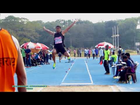 BOY'S U20  LONG JUMP FINAL. 33rd National Junior Athletics Championships 2017