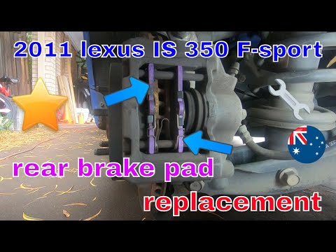 2011 lexus is350 F-sport D.I.Y rear brake pads change