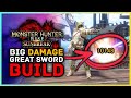 Monster Hunter Rise Sunbreak - Over 10000 In Single Hit Insane Great Sword Mixed Set