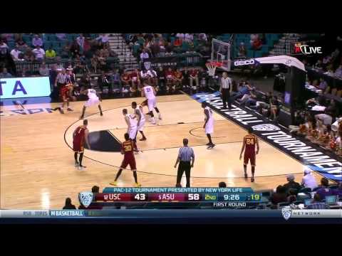 Men's Basketball: USC 67, ASU 64 - Highlights (3/11/15)