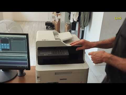 How to scan a document to PC with a Brother MFC printer
