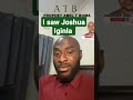 Joshua IGINLA In My Vision