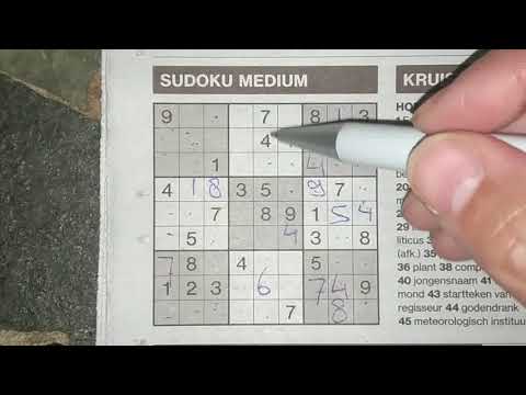 Watch how I fail to break my record with this Medium Sudoku puzzle (with a PDF file) 05-21-2019