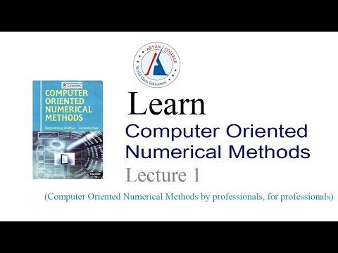 Numerical Analysis Lecture 1 (Matrix, Order of Matrix)
