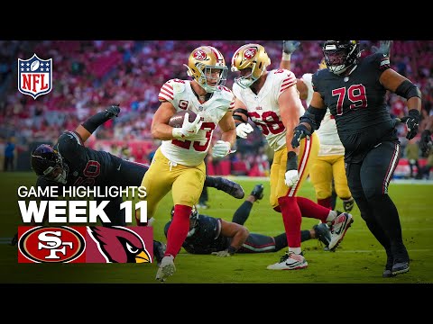 San Francisco 49ers vs Arizona Cardinals Game Highlights | 2025 NFL Season Week 11
