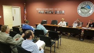 Pickens County Board of Commissioners Work Session June 2017